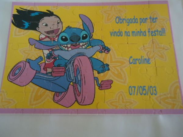 CONVITE QUEBRA CABEÇAS LILLO & STICH