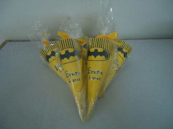 CONES PIPOCA BATMAN